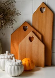 Plan Kora Wooden Chopping <b>Board</b> Rectangle Handle Kitchen Use Natural Wood Grain Design Cheese <b>Board</b> 2.0cm Thick Dishwasher Safe - Product Image 1