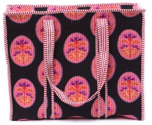 Black Floral Quilted Tote <b>Bag</b> Handmade Cotton Tote <b>Bag</b> Block Print Shopper <b>Bag</b> Large Shoulder Tote <b>Boho</b> Market <b>Bag</b> - Product Image 3