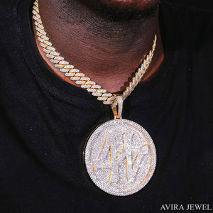 Statement Moissanite Cross <b>Pendant</b> and Cuban Link Chain 925 Sterling <b>Silver</b> Iced Out <b>Necklace</b> for <b>Men</b> - Product Image 4