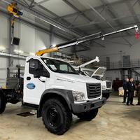 Hydraulischer Mini-LKW-Hebekran 0,8/1 Tonne, Tragbarster Kran mit Elektrischer Winde, Stahlmontierter Hebekran für Bauarbeiten