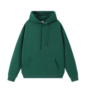 Sweat-shirt à capuche orange pour homme, en molleton, couleur unie, manches régulières, vêtements d'automne - Product Image 5