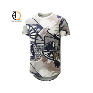 Camiseta de Algodón Orgánico con Estampado Gráfico Premium Estilo Hip Hop, Camiseta Corta Oversize de Corte Cuadrado - Product Image 3