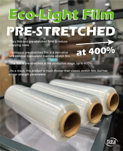 LLDPE Transparent Stretch Film 200m 50cm Moisture Proof Easy-to-Use Protective Soft Packaging <b>Pallets</b> for Many Products Casting - Product Image 2