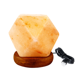 Lampe de sel de l'Himalaya sculptée en matériau organique, toucher naturel, haute, 8-11 lbs avec emballage - Sian Enterprises - Product Image 6