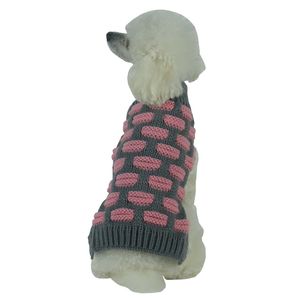 <b>Designer</b> Ribbed Turtle Neck <b>Dog</b> Sweater Fashion Weaved Heavy Knit Pet <b>Clothes</b> - Product Image 2