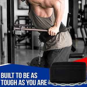 High Quality Wholesale Price Leather Power Weight Lifting Dipping <b>Back</b> <b>Support</b> Belts Power Weightlifting Dipping Belt - Product Image 5