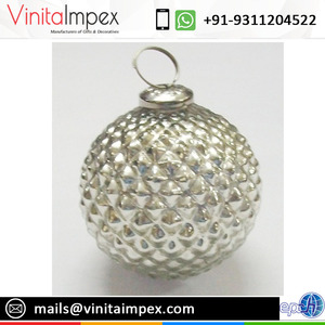 VIXM-bola blanca de cristal punteada para árbol de Navidad, colgante, 24740 - Product Image 6