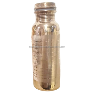 Pure <b>Copper</b> <b>Bottle</b> With Polish Finished Indian Hand Made Health Benefits <b>Copper</b> <b>Bottle</b> Metal <b>Drinking</b> Water <b>Bottle</b> - Product Image 3
