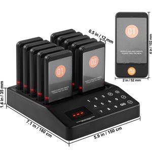 Sistema Pager Wireless per Ristoranti con Portata di 400m, Segnale a Lungo Raggio per Chiamate Clienti, Beeper con Vibrazione per Servizio Ristorante e Hotel - Product Image 5