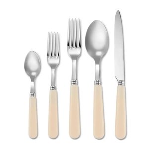Latest Arrival of 100% Genuine Quality Customized Designs Silver Flatware Home and Hotel Usage <b>Waved</b> Handle Cutlery Set - Product Image 5