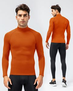Men Compression Shirt MMA Rash Guard Turtle Neck <b>Long</b> <b>Sleeve</b> Athletic <b>Base</b> <b>Layer</b> Rash Guard For Gym Training Running Cycling Top - Product Image 2