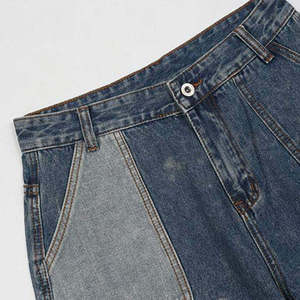 <b>Men</b> Fashion Denim Shorts <b>Stretch</b> Cotton Relaxed Summer Casual Streetwear Jean Shorts OEM Private Label Factory Supplier - Product Image 4