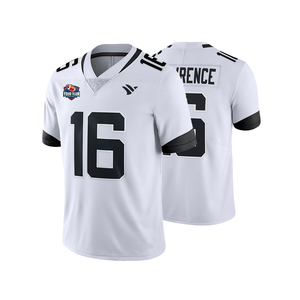 Maillot de football américain respirant 100 % polyester à séchage rapide, nom et numéro du joueur, grandes tailles disponibles, personnalisable, dernière mode d'équipe - Product Image 1