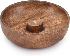 Quemador de Incienso Loban Daan Dhoop de Madera y Latón, Artesanía de faizacraft, Artesano Indio, para Decoración del Hogar, Portavelas - Product Image 3