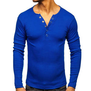 Fashionable <b>long</b> sleeve tee for men with modern cut and smooth fabric, perfect for casual outings and street style - Product Image 1
