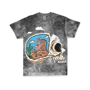 Designer Heavyweight Cotton T Shirts OEM Streetwear T Shirt Men's Graphic T Shirts Oversized <b>Vintage</b> Acid Wash <b>Tee</b> - Product Image 1