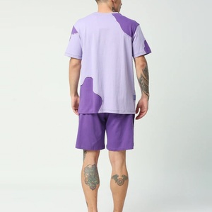 Conjunto Casual de Verano de 2 Piezas para Hombre, Camiseta y Pantalones Cortos con Bolsillos, 100% Algodón, Calidad de Lujo, Precios al por Mayor - Product Image 3