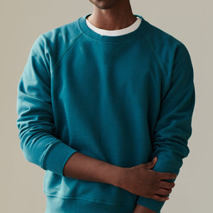 High Quality Unisex Cotton Crew Neck Sweatshirt Oversized Blank Casual Streetwear <b>Pullover</b> - Product Image 5