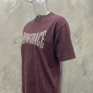 T-shirt à manches courtes pour homme Snowgrace, coupe ample, 100% coton jersey, col rond, décontracté, écologique, impression sérigraphique - Product Image 6