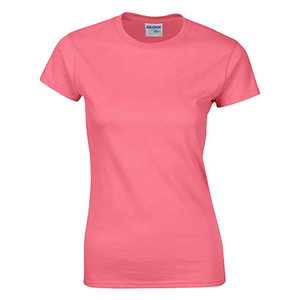 Camisetas de punto de algodón con cuello redondo para mujer, estilo casual de negocios, elegante y moderno, para verano 2026, con patrón liso, estilo urbano. - Product Image 1