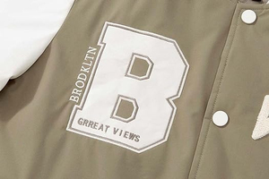 <b>Mens</b> Letterman <b>Jacket</b> with Premium Construction and Traditional <b>Baseball</b> Style <b>for</b> Casual Outfits and Team Apparel - Product Image 4