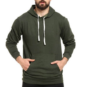 Wholesale Men's Heavyweight Cotton Oversized Drop Shoulder Hoodie Plain Streetwear with Custom Logo Winter Hooded Sweatshirt - Product Image 6