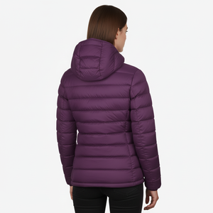 Chaqueta de plumón acolchada con capucha y forro ripstop, cortavientos personalizada, para invierno, tallas grandes, impermeable. - Product Image 4