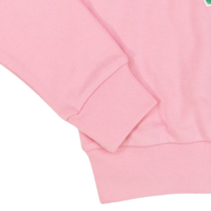 Sweat-shirt rose AKA avec broderie en chenille verte, col rond, pour femmes, style grec, col rond, coupe décontractée, sweat-shirt élégant de qualité supérieure - Product Image 5