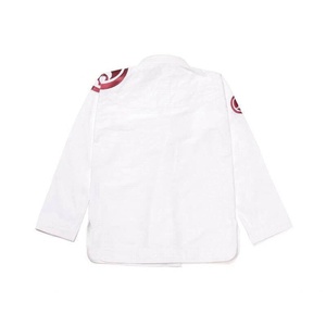 Uniforme de Judo Blanco, 100% Algodón, Corte Regular, Unisex para Adultos, Duradero, Teñido Liso, Logotipo en la Manga Izquierda - Product Image 2