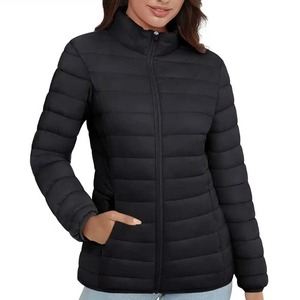 Quilted Lightweight <b>Women</b> Puffer <b>Jacket</b> Custom Winter Warm Insulated Windproof Padded Bubble Coat Outerwear <b>Parka</b> Apparel - Product Image 2