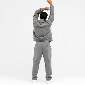 Men's Bonded Tech Fleece Zip-Up Hoodie and Jogger <b>Pants</b> Set Spring Casual Tracksuit - Product Image 2