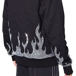 Sudaderas con Capucha de Algodón/Poliéster Ecológicas Premium con Pedrería, Cómodas para Hombre, con Cierre, para Invierno - Product Image 6