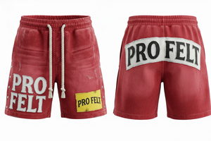 Pantalones Cortos Deportivos de Estilo Urbano para Gimnasio, Playa y Correr, con Detalles de Parches, Estilo Desgastado, Vintage, Cintura con Cordón, 100% Algodón - Product Image 5