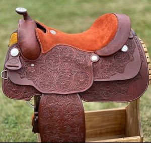 Silla de Montar para Caballo de Cuero 100% Personalizada de Alta Calidad con Árbol de Plástico, Nuevo Diseño Estilo Western, Modelo de Bajo Precio, Talla y Color Originales - Product Image 3