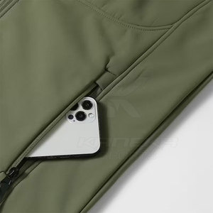 Chaleco Softshell Informal, Transpirable, para Invierno, con Cierre Completo y Ajuste Regular Cómodo, de Poliéster/Algodón - Product Image 3