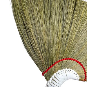 Balai à poils naturels classique avec manche en bambou et poils moyens non coupés pour le nettoyage des sols – Conception durable en matériau végétal naturel - Product Image 3