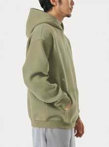 ONETEN APPARELS <b>Men's</b> Color Block Anti-Wrinkle Winter <b>Hoodie</b> Plus Size Cotton French Terry Pullover Sweatshirt - Product Image 2