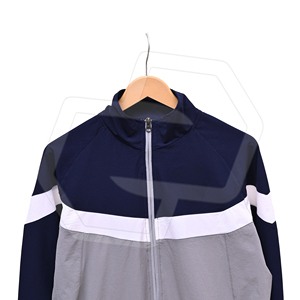 Men's Color Blocking <b>Track</b> <b>Jacket</b> Stand Collar Full Zip Sporty Breathable Polyester Winter Front Logo - Product Image 4