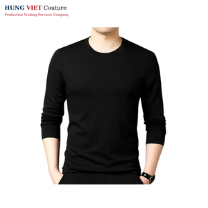 Automne 2025 Hip-Length Boxy Tee Manches Longues Terre Cuite-Fabriqué au Vietnam Tissu Tricoté - Product Image 2