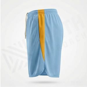 กางเกงฟุตบอลชายหญิง ดีไซน์ใหม่ พิมพ์ชื่อและหมายเลขได้ น้ำหนักเบา แห้งเร็ว ระบายอากาศได้ดี ผลิตจากโพลีเอสเตอร์ 100% - Product Image 3