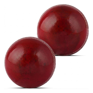 <b>Top</b> Grade Alum Tanned Leather Cricket Balls Professional Hand Stitched Red Color Match Balls for Test T20 Tournaments - Product Image 1