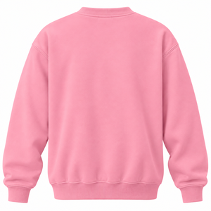 เสื้อสเวตเชิ้ตคอกลมสีชมพูแบบกำหนดเอง Journey 1939 พิมพ์ลายกราฟิก ผ้าฟลีซ แบบสวมหัว ยูนิเซ็กส์ สตรีทแวร์ลำลอง - Product Image 2