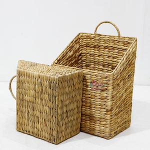 Artex Dong Thap Factory Natural Crafts Magazine Display Racks Handmade Seagrass <b>Storage</b> Holder <b>Book</b> Rack Stand - Product Image 4