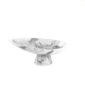 High End Resin Foot Bowl with Matching Serving Tray and Modern Saucers for <b>Eid</b> Celebration Table Setup and Dinnerware Bowls - Product Image 1