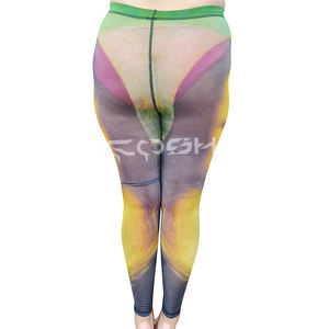 Fabricant de leggings imprimés Mona Lisa, coupe ajustée, haute élasticité, style artistique, sur mesure OEM - Product Image 4