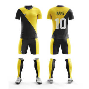 Conjunto Deportivo de Fútbol para Hombre, Camiseta y Pantalones Cortos, Uniforme de Fútbol, Ropa Deportiva Atlética, para Entrenamiento, Práctica, Partido, Transpirable - Product Image 1