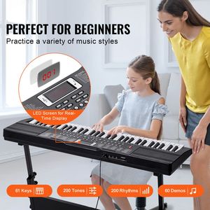 Pianoforte Digitale a 88 Tasti con 200 Toni e 200 Ritmi, Elettrico Portatile, 60 Canzoni Demo, Doppi Altoparlanti - Product Image 2