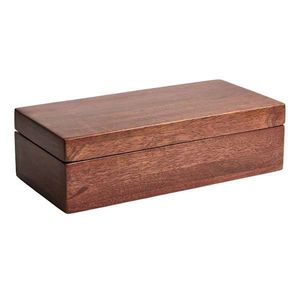 Antique Design Wooden Spice Storage <b>Box</b> Rectangle Shape Lid Hinged Minimalist Design 1 Layer Multifunctional Dishwasher Safe <b>Box</b> - Product Image 6