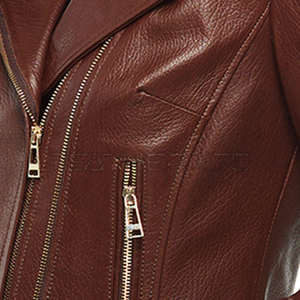 Chaqueta de Cuero para Mujer de Alta Calidad, Chaqueta de Cuero PU a la Moda, Chaqueta de Piel de Oveja Marrón, Chaqueta de Cuero al por Mayor, Chaquetas para Mujer - Product Image 5