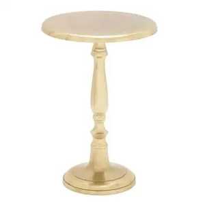 Modern Metal Martini <b>Side</b> <b>Table</b> <b>Round</b> Tulip Pedestal Drink <b>Table</b> Luxury Brass & Antique Bronze Accent End <b>Table</b> for Living - Product Image 5
